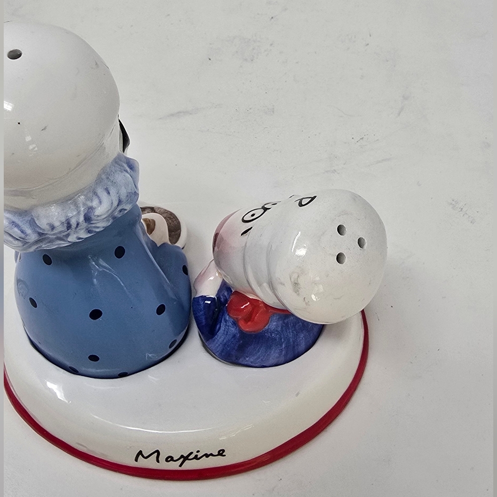 Show Box Hallmark Maxine & Floyd Eat Up & Do Dishes salt & pepper shakers - Picture 3 of 6